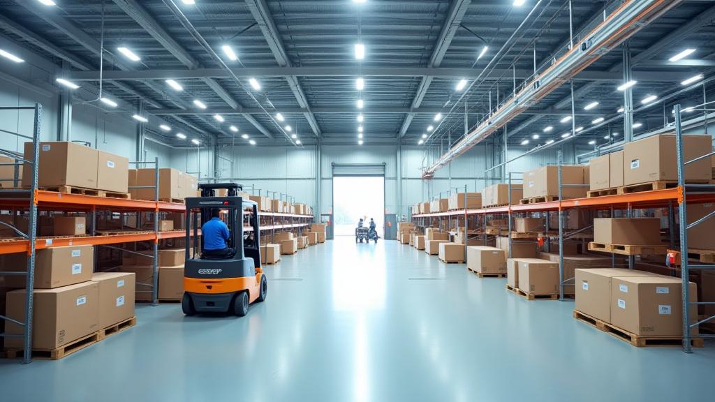 Gridship warehouse and logistics operations center